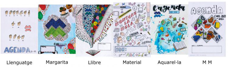 Votació de la portada de l'agenda: Secundària