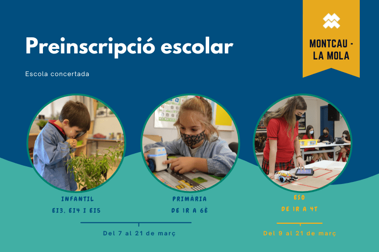 Preinscripcio escolar Montcau - La Mola